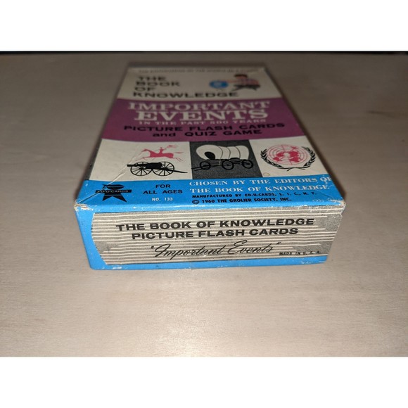 The Book Of Knowledge Picture Flash Cards 1960 CIB - Picture 3 of 10